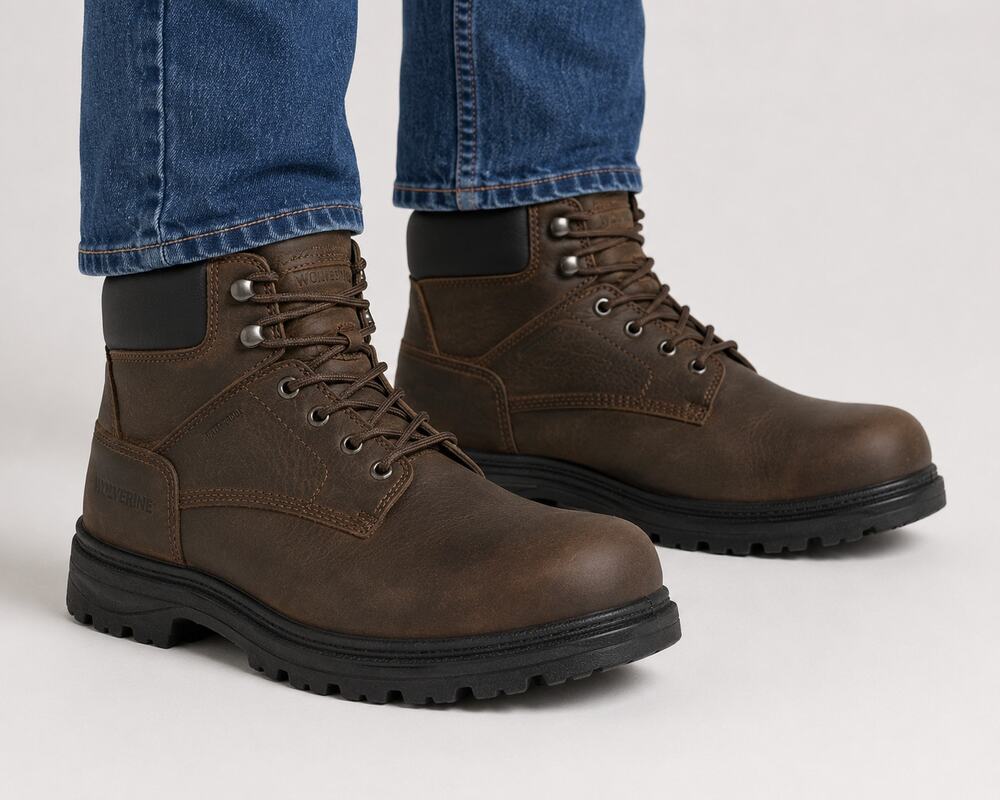 Wolverine Carlsbad Steel Toe Waterproof Work Boots Men's 13 Brown W231123 EH